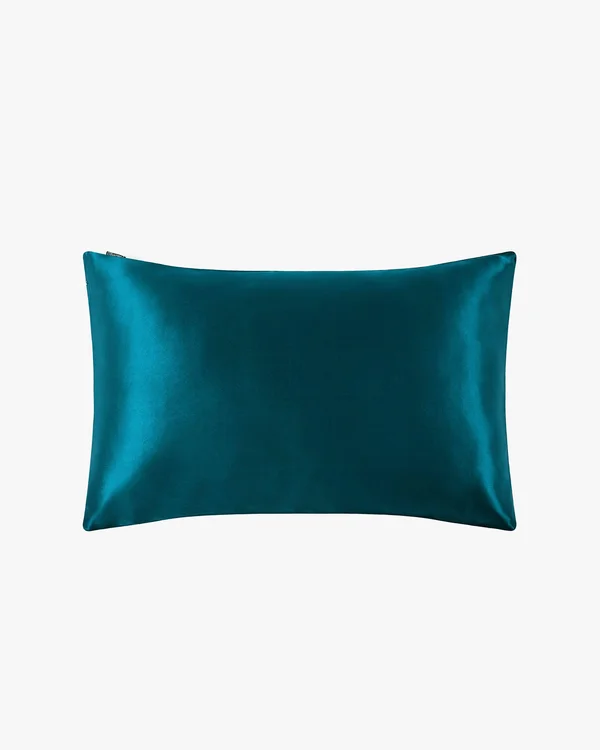 LILYSILK 100% 25 Momme Silk Pillowcase Queen(20x22 x 30x22) Dark Teal Terse Comfortable Buy Online for Speedy Delivery