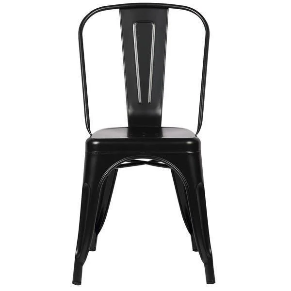 Edgemod Trattoria Side Chair - Polished Gunmetal