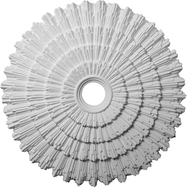 24 3/4x22OD x 3 1/4x22ID x 1 7/8x22P Eryn Ceiling Medallion (Fits Canopies Up to 4x22), Hand-Painted Brushed Mahogany