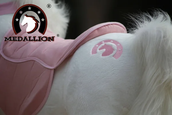 Medallion - My Pony Ride on Real Walking Horse for Children 5 to 12 Years Old or Up to 110 Pounds (Color Medium Pink Unicorn) fo