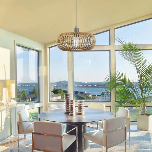 Globe Electric 61063 Trancoso Pendant Lighting Rattan