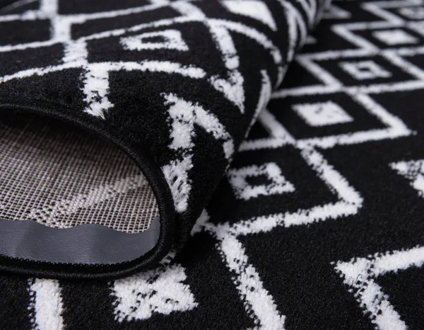 Rugs.com Geometric Kasbah Trellis Collection Rug 10& x 13& Black Low Pile Rug