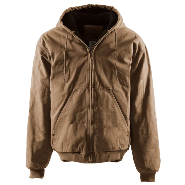 Berne HJ375 Original Washed Hooded Jacket Hickory 3XL Regular