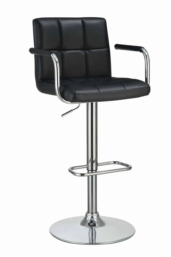 Coaster Adjustable Height Bar Stool - Black