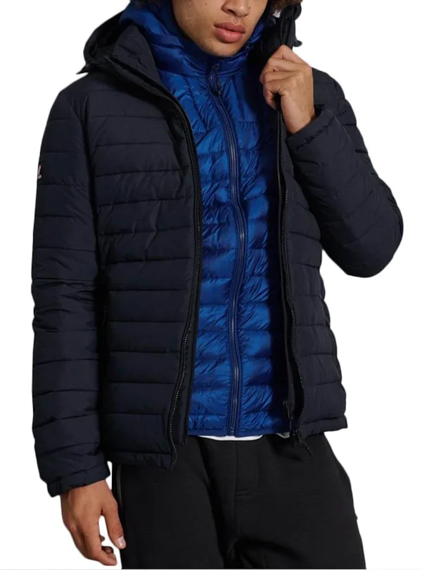 Superdry Men's Hooded Fuji Jacket - Navy