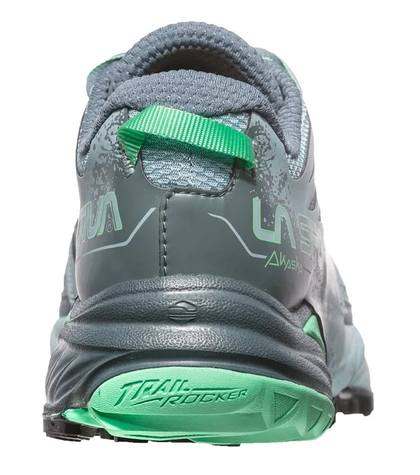 La Sportiva Akasha Blau-Gr黱 - Womens Trail Running & Running Shoes, Size US 9.5+ - Color Stone Blue - Jade Green