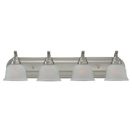 Darby Home Co Busti 4-Light Vanity Light - Bulb Type: Non-Energy Star, Finish: Brushed Nickel