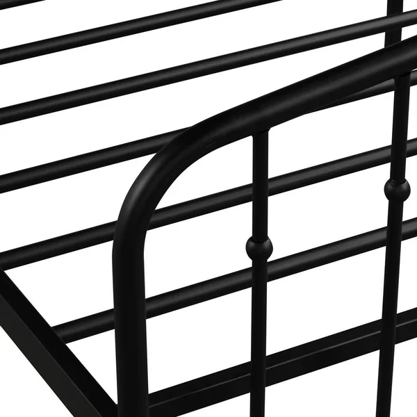 Platform Metal Bed - White - Queen
