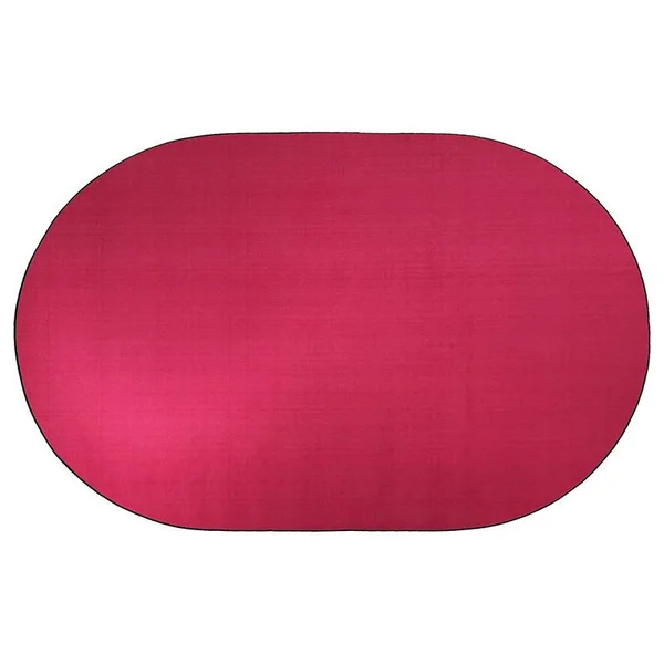 Flagship Carpets Americolors Cranberry Area Rug; Oval 12' x 15'