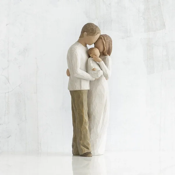 Willow Tree Hand-Painted Sculpted Figure, Our Gift Neutral Tones