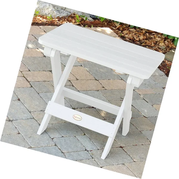 Highwood Folding Adirondack Side Table White