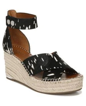 Franco Sarto Carma Espadrille Wedge Sandal, 8.5, Leather