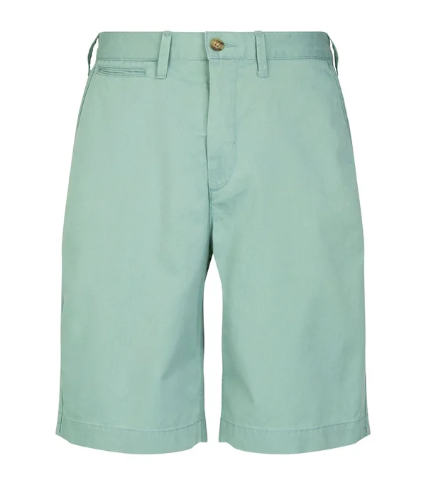 Polo Ralph Lauren Cotton Twill Chino Shorts, Green, UK 32