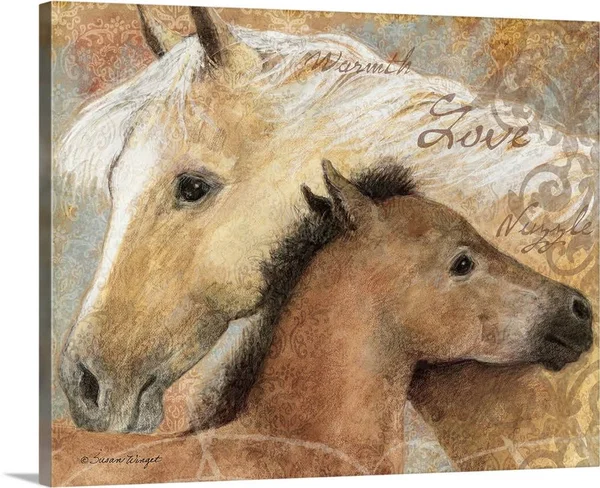 Horse and Foal - Canvas Wall Art, 30x24, Great Big Canvas