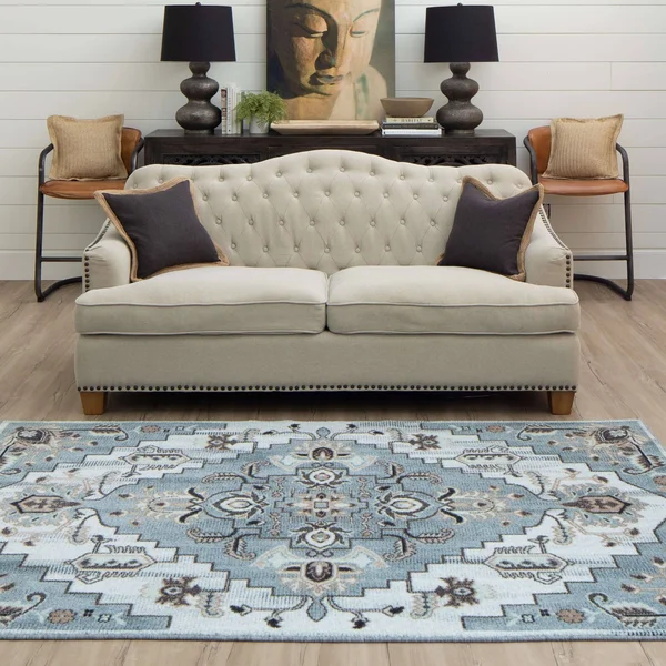 Mohawk Home Prismatic Bovard EverStrand Rug, Grey, 5x8 ft