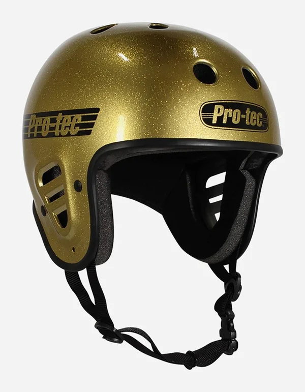Pro Tec Full Cut Helmet-Gold Flake
