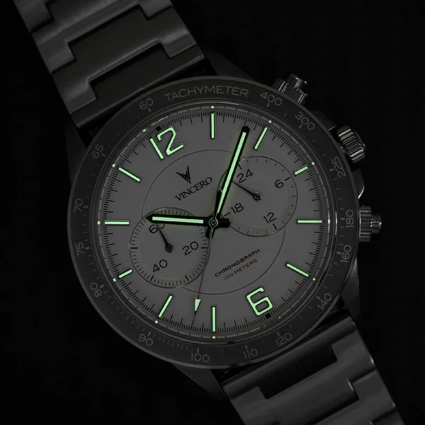Vincero Bla-rg-p05 The Apex Rose Gold & Black Leather Men's Watch