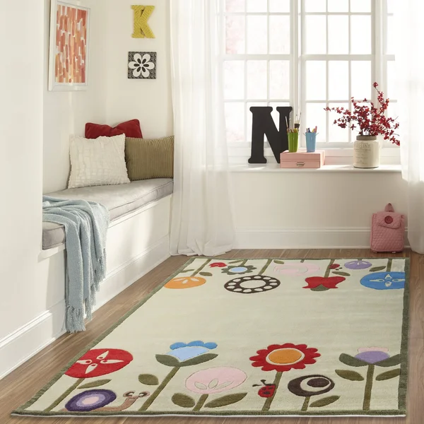Momeni Lil Mo Whimsy Area Rug, Grass, 4& x 6&
