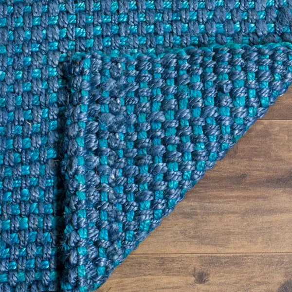 Safavieh Natural Fiber Blue 6& x 6& Round Rug
