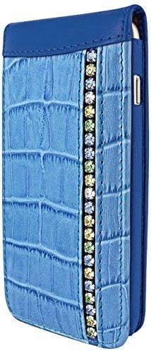 Piel Frama 682 Blue Swarovski Crocodile Magnetic Leather Case for Apple iPhone 6 - 6S