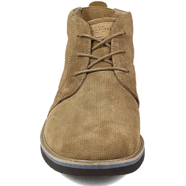 Nunn Bush Men's Barklay Plain Toe Chukka Camel Multi 9 W