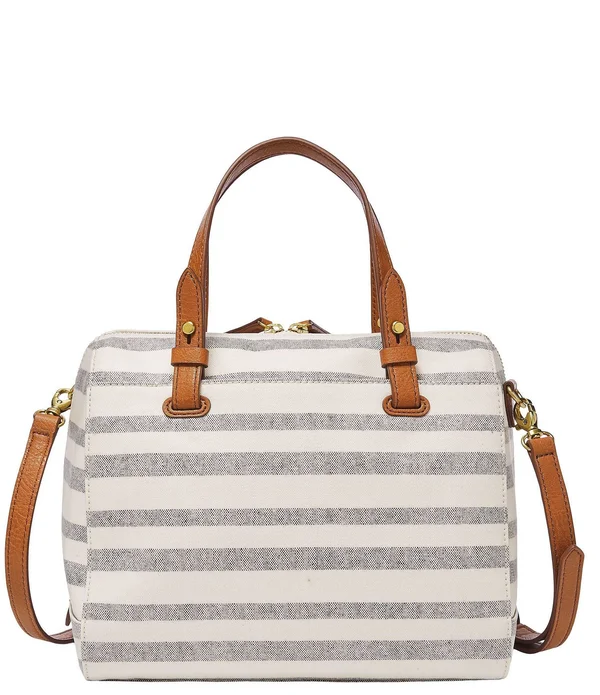 Fossil Women Rachel Satchel - Blue Stripe