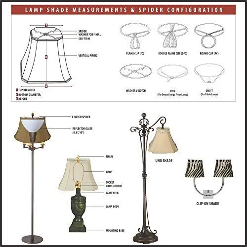 Royal Designs 14x22 Rectangle Hard Back Lamp Shade White