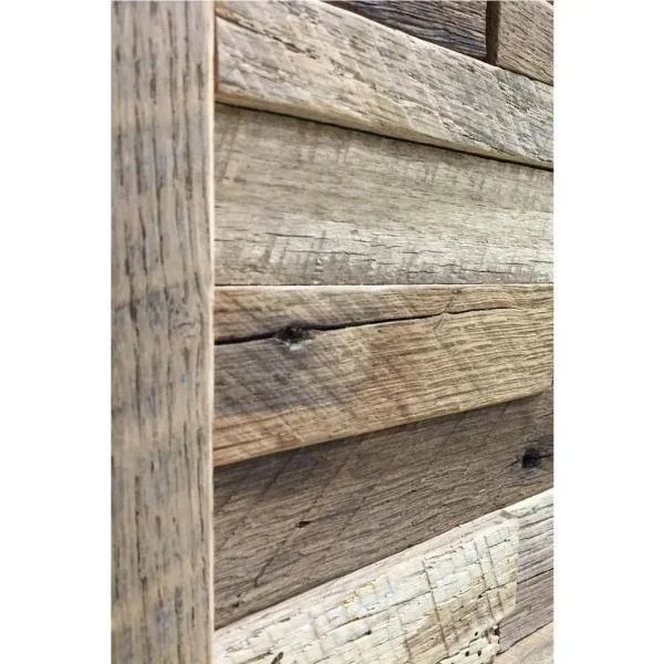 The Vintage Wood Floor Company 1 in. x 39.5 in. x 11.5 in. Reclaimed Natural American Barn Wood Wall PANEL - Brown
