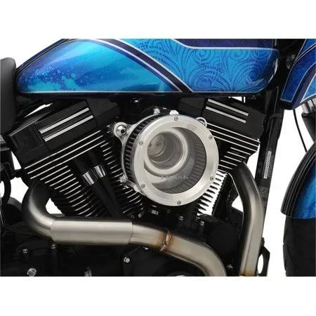 Trask Assault Charge High-Flow Air Cleaner Chrome Tm-1021r, Silver