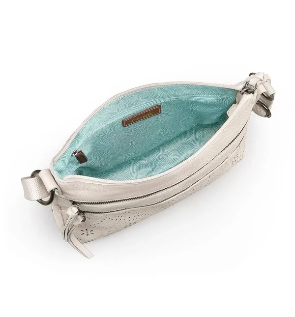 The Sak Reseda Leather Crossbody Scarlet