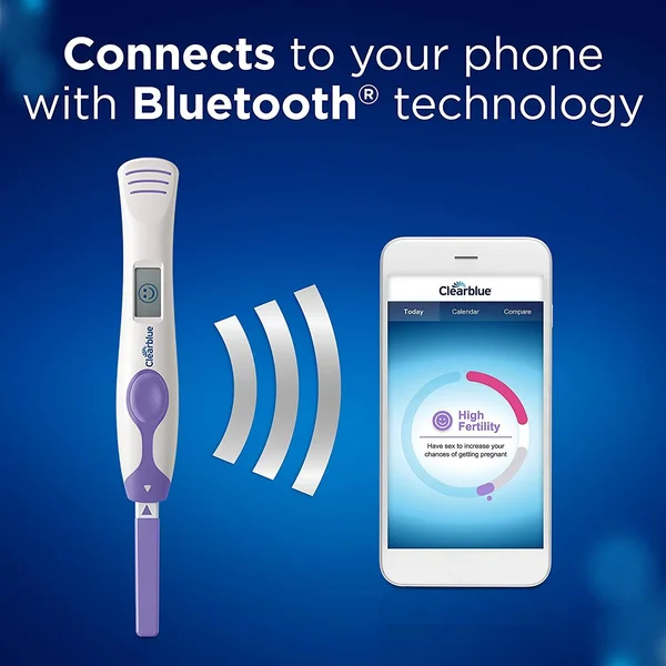Clearblue Connected Ovulation Test System Featuring Bluetooth Connectivity and Advanced Ovulation Tests, 40 Count
