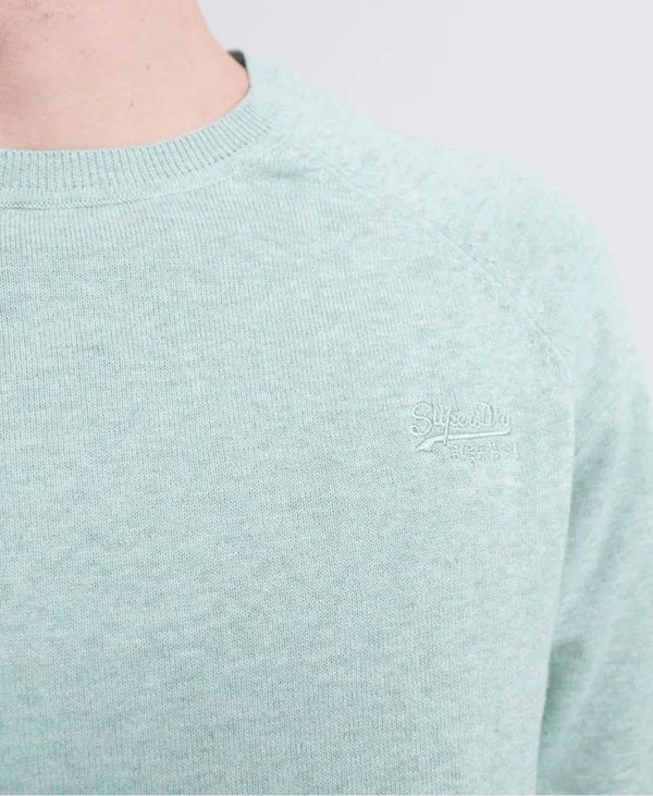 Superdry Orange Label Cotton Jumper - Green (S)