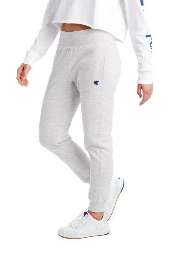 Champion Women's REVERSE Weave Joggers - Grey