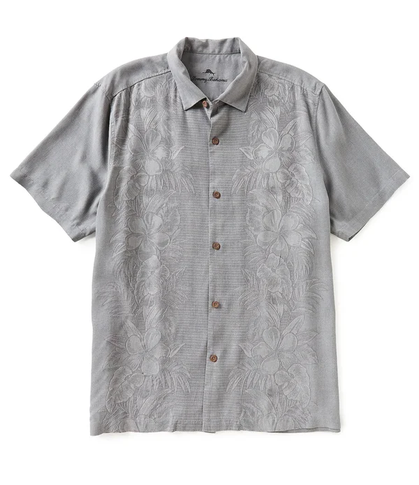 Tommy Bahama Kamari Border Short-Sleeve Woven Shirt - Size S, Msrp