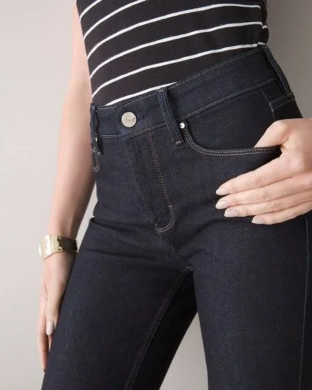 Women's High-Rise Sculpt Skinny Ankle Jeans, Blue/Vancouver Rinse Wash, Size 6 - Long by White House Black Market