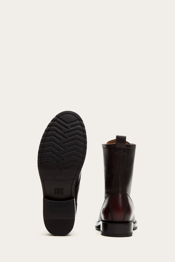Frye Veronica Combat 3472489 - 8, Black Scarlet