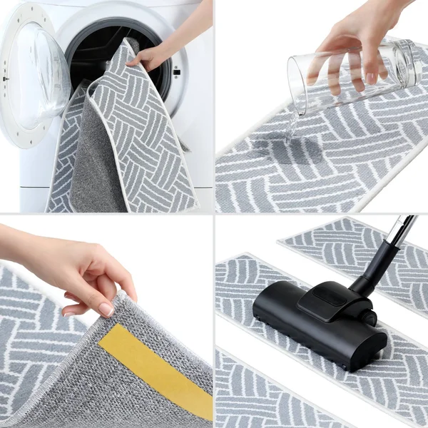 Sussexhome Hudson Design 9x22 x 28x22 Stair Treads - 70% Cotton Anti-Slip Carpet Strips for Indoor Stairs-with Double Adhesive T