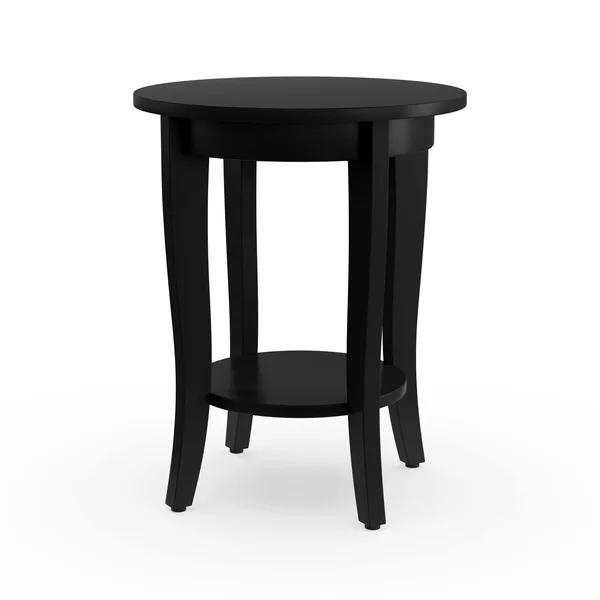 Copper Grove Aubrieta Round Side Table Driftwood/White