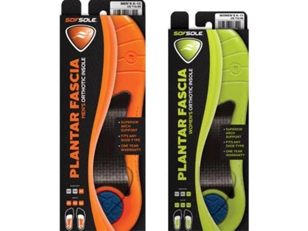 Sofsole Plantar Fasciitis Orthotic Insoles (Mens Universal Size)