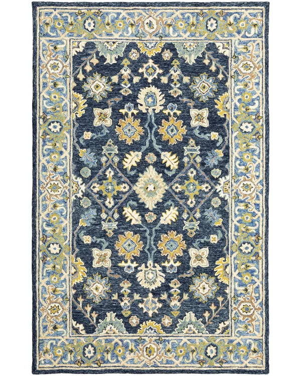 Oriental Weavers Alfresco 28405 Navy/ Blue Area Rug 2& 6x22 x 8& Runner