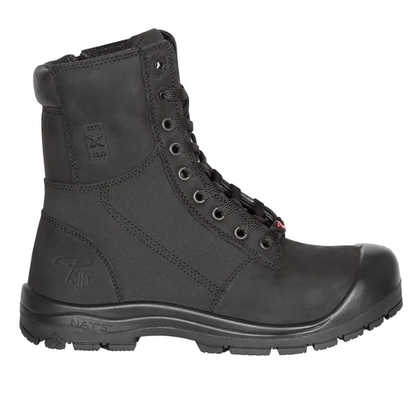 8x22 Steel Toe Work Boots for Women - with Zipper - PF368 (Choose Your Color: Pink, Choose Your Size: 12)