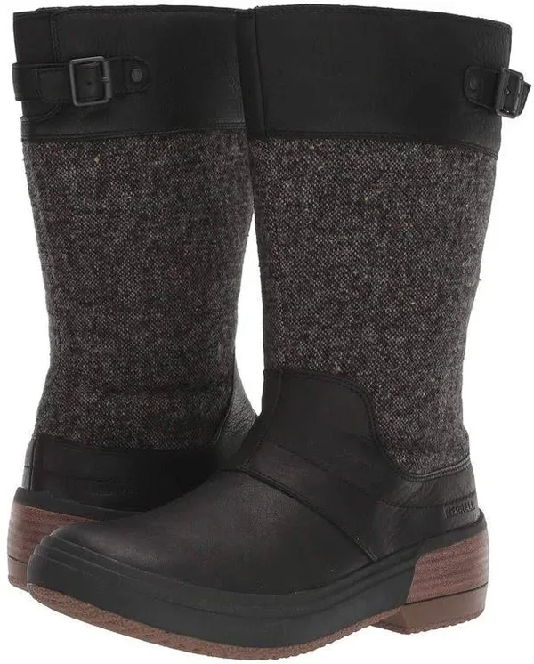 Merrell Haven Tall Buckle Waterproof 7 Women's Black