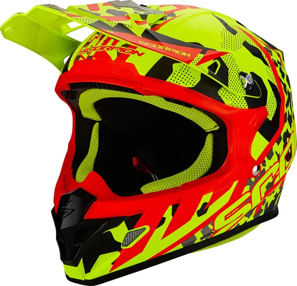 Scorpion Vx-21 Air Furio Cross Helmet, red-yellow, Size M