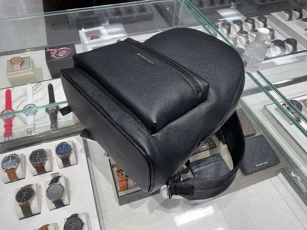 Michael Kors Pebbled Leather Backpack - Black - Backpacks