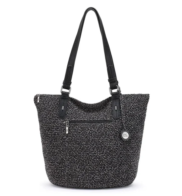 The Sak Silverwood Crochet Shopper Bag - Denim Static