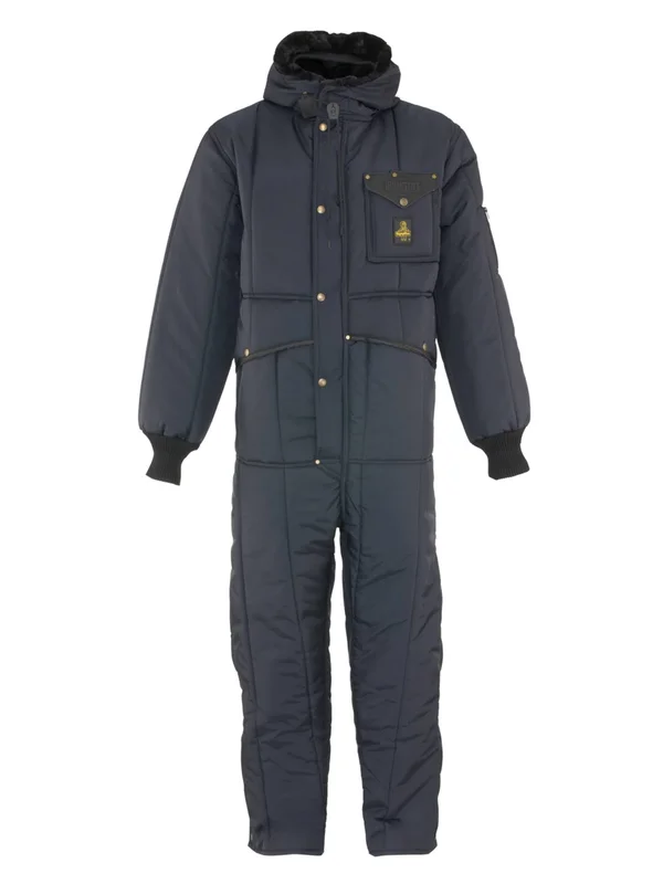 Refrigiwear Iron-Tuff Insulated Coveralls with Hood - Small - Navy