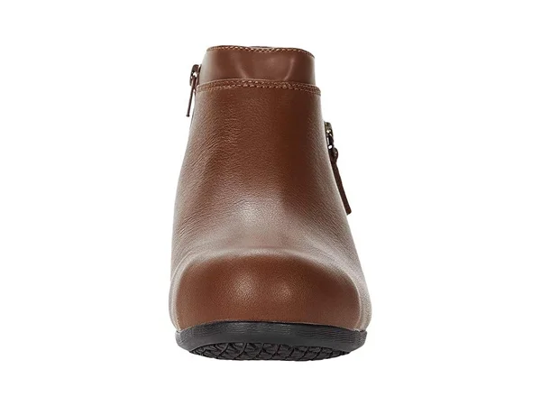 Rockport Works Carly Alloy Toe Work Bootie 6.5 Women's Brown Shoe