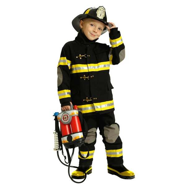 Aeromax Toys Fire Fighter Cotton Suit, Brown, L