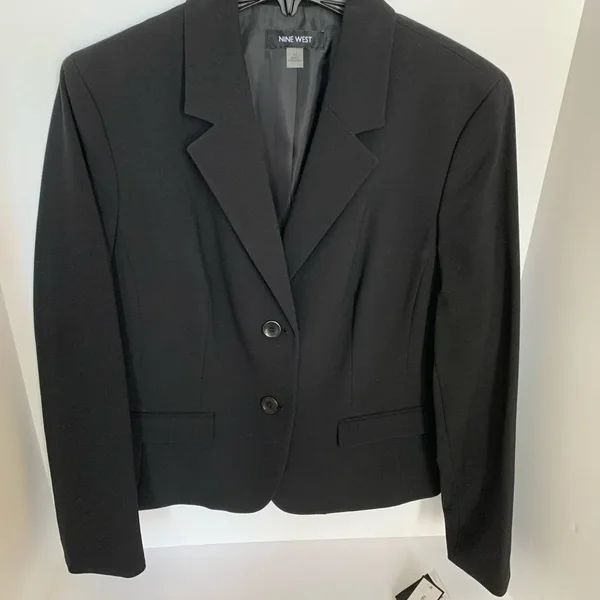 Nine West Women's Two Button Bi Stretch Notch Suit Jacket