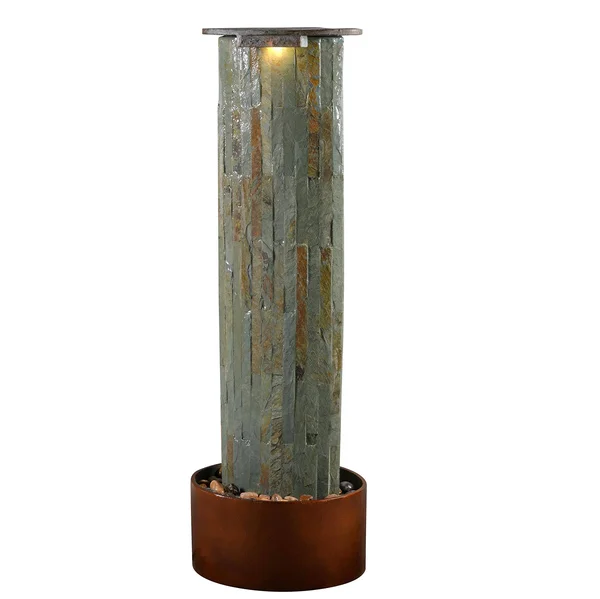 Kenroy Home 51019SLCOP Rainfall Floor Fountain